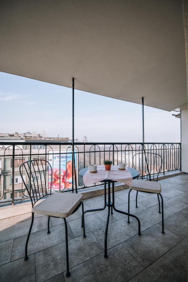 Rooftop Terrace Apartman Belgrád Kültér fotó